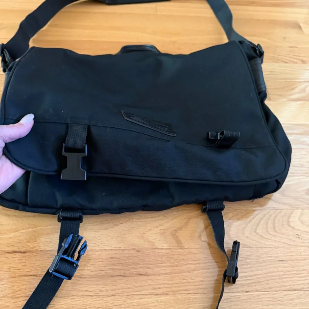 Eddie Bauer Black Messenger Bag